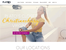 Tablet Screenshot of platosclosetchristiansburg.com